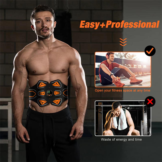 Toning Belt, Muscle Toner, Abdominal Training Belt Workout Portable Fitness Equipment for Home