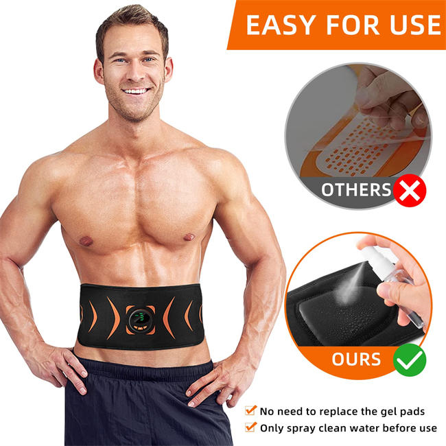 Toning Belt, Muscle Toner, Abdominal Training Belt Workout Portable Fitness Equipment for Home