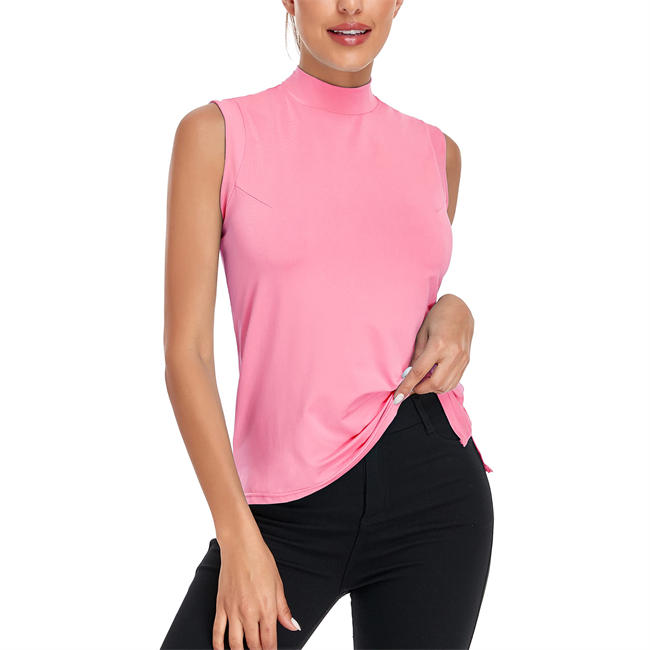 Women Golf Polo Shirts Lightweight Quick Dry Moisture Wicking Sleeveless Shirt