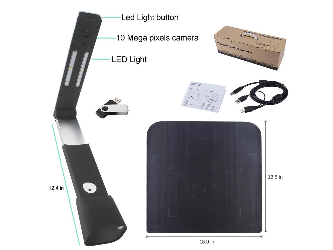 Document Camera X3, High Definition Portable Scanner, Capture Size A3, Multi-Language OCR, English Article Recognition, USB, Powerful Software