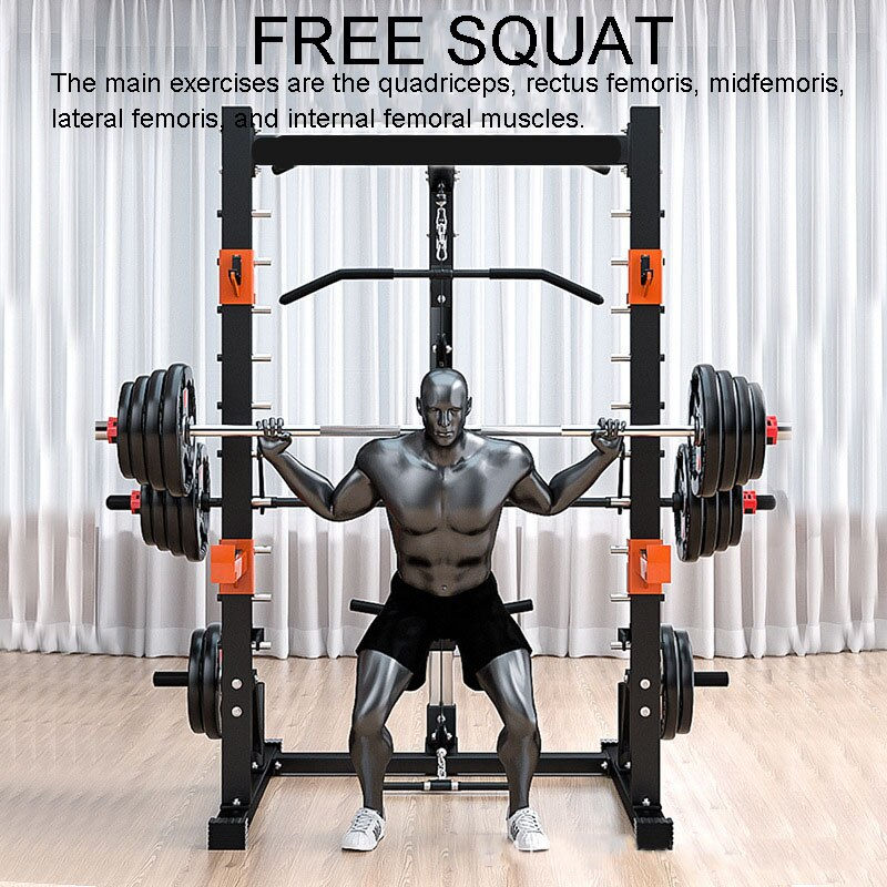 Training equipment squat bench press combination gym equipment