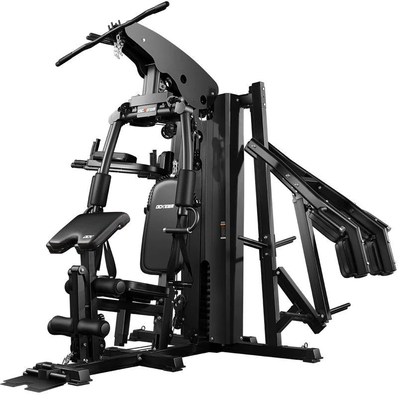 Comprehensive training device home three person standing squat rack large equipment