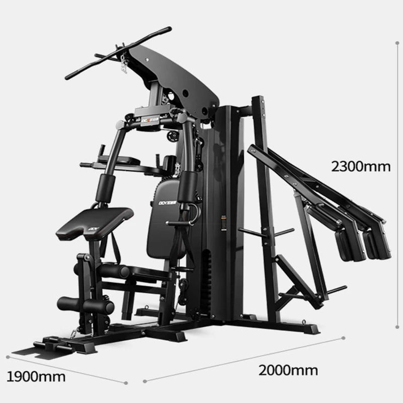 Comprehensive training device home three person standing squat rack large equipment