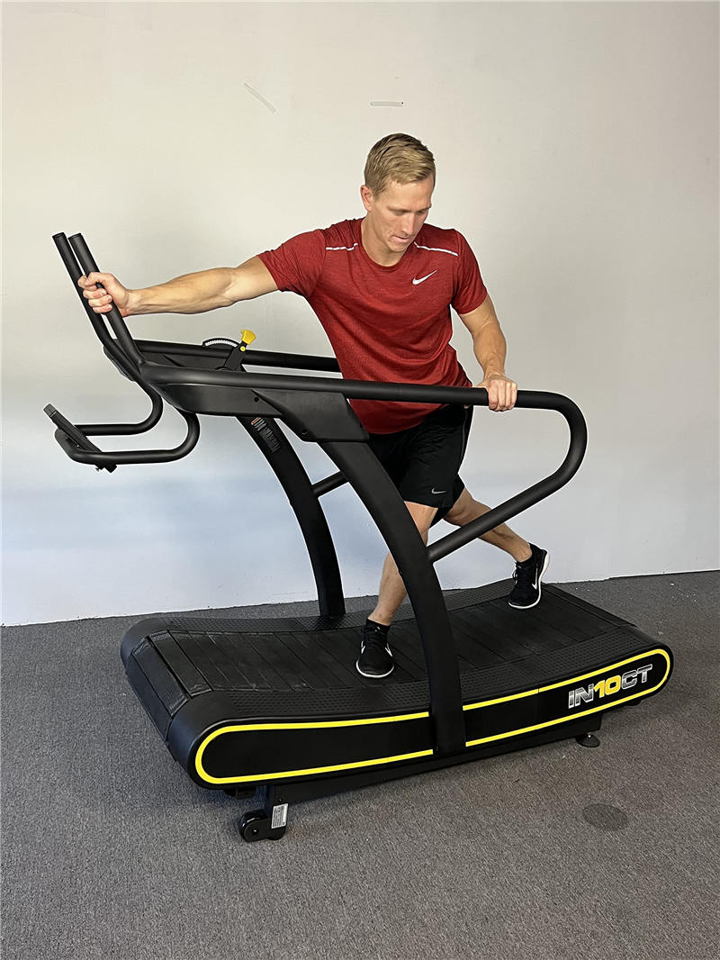 Resistance Runner Manual Curved Wide Treadmill, 10 Levels of Magnetic Resistance