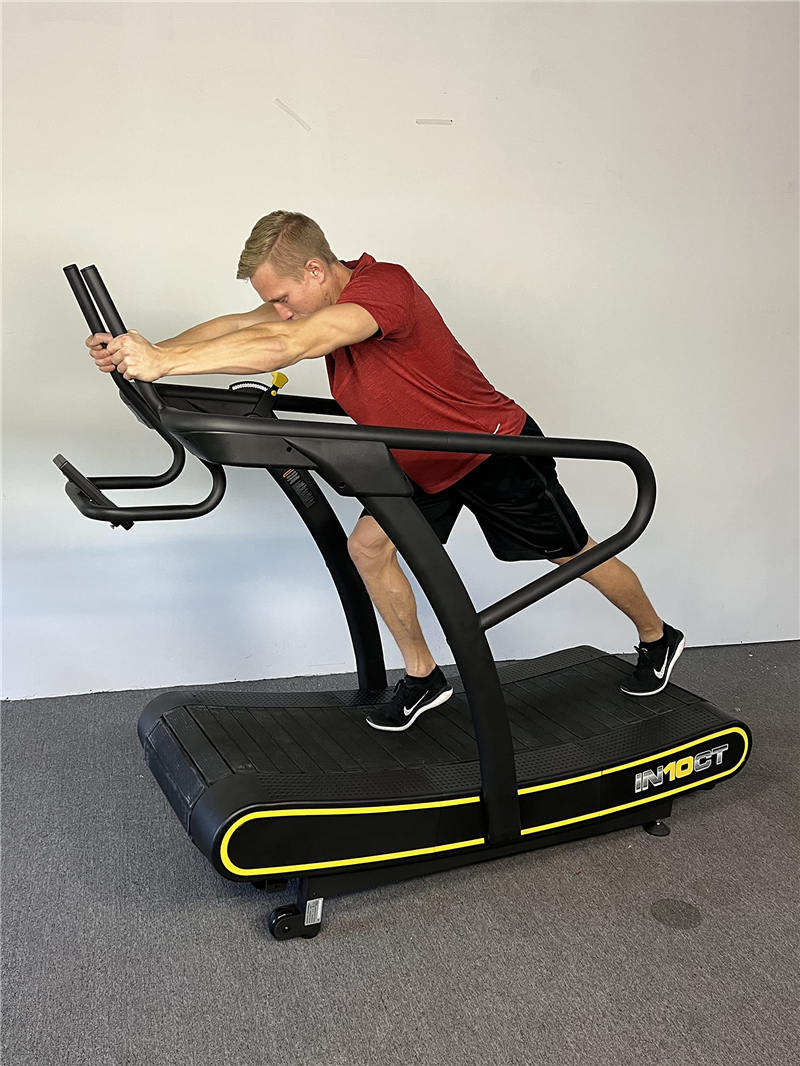 Resistance Runner Manual Curved Wide Treadmill, 10 Levels of Magnetic Resistance