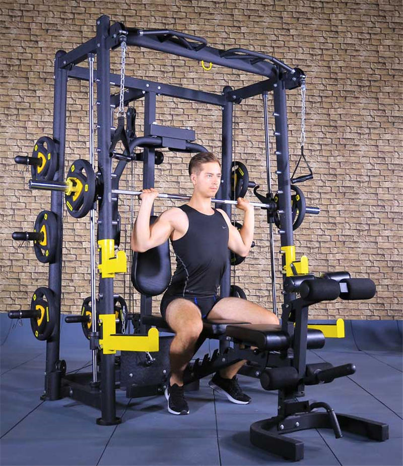 Gym Equipment Smith Machine 300KGLoad Bearing Squat Rack Comprehensive Training